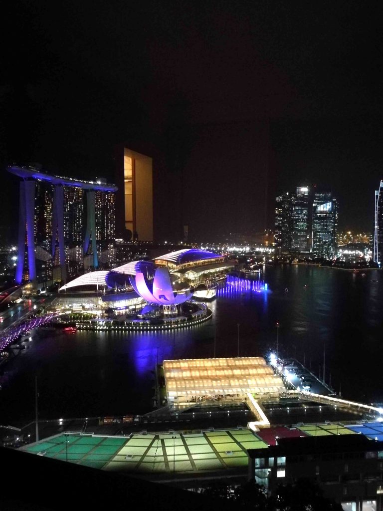 シンガポール リッツ・カールトン 夜景