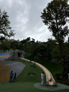 文山森林公園近くの福興公園の滑り台の写真