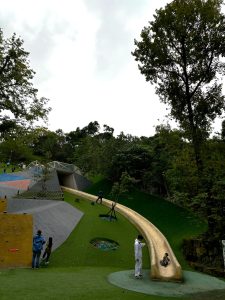 文山森林公園近くの福興公園の滑り台の写真
