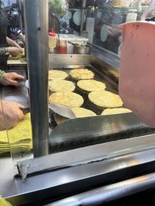雄記葱抓餅の葱餅の写真